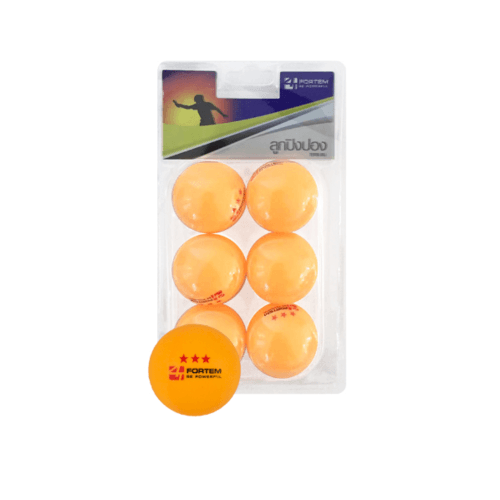 4TEM ลูกปิงปอง  3 ดาว รุ่น SG-9284 เส้นผ่าศูนย์กลาง 4 ซม. (6 ลูก/แพ็ค) สีส้ม