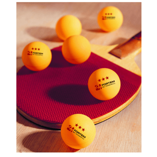 4TEM ลูกปิงปอง  3 ดาว รุ่น SG-9284 เส้นผ่าศูนย์กลาง 4 ซม. (6 ลูก/แพ็ค) สีส้ม