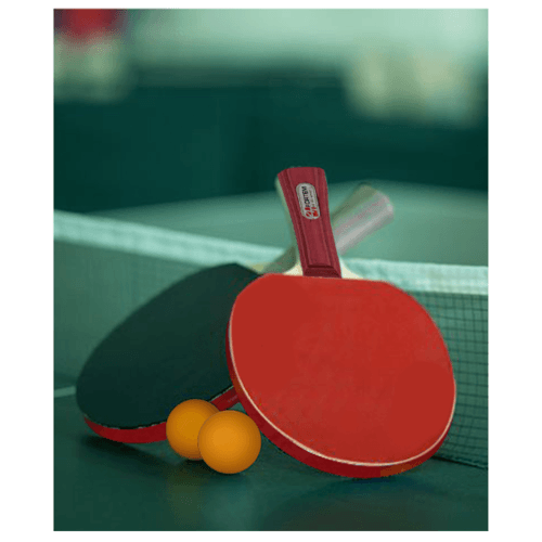 4TEM ชุดไม้ปิงปอง 1คู่ พร้อมลูกปิงปอง 3ลูก รุ่น SG-9285 ขนาด15x25x2ซม สีแดง