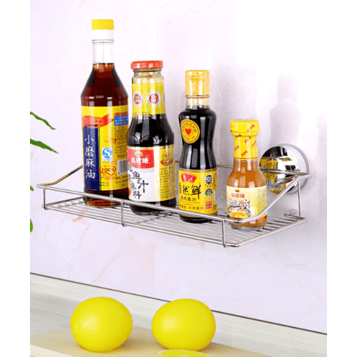 ชั้นวางของสเตนเลส แบบดูดติดผนัง รุ่น ZXYC003 ขนาด 15 x 35 x 13.5 cm.