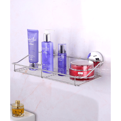 ชั้นวางของสเตนเลส แบบดูดติดผนัง รุ่น ZXYC003 ขนาด 15 x 35 x 13.5 cm.