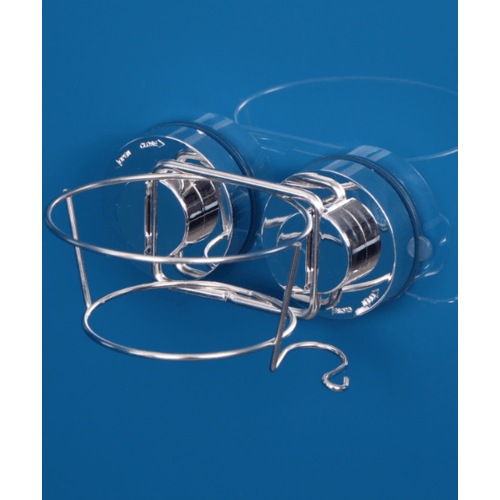 Iris ที่เก็บไดร์เป่าผมสเตนเลสติดผนังแบบสูญญากาศ รุ่น ZXYC010 ขนาด 11.5 x 15 x 13 ซม. สีโครเมี่ยม