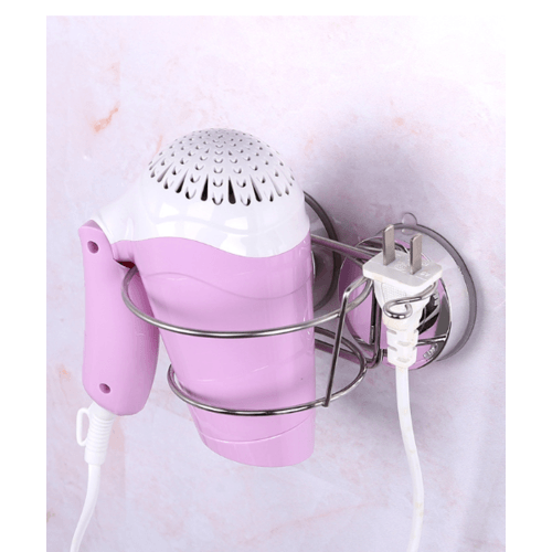 Iris ที่เก็บไดร์เป่าผมสเตนเลสติดผนังแบบสูญญากาศ รุ่น ZXYC010 ขนาด 11.5 x 15 x 13 ซม. สีโครเมี่ยม