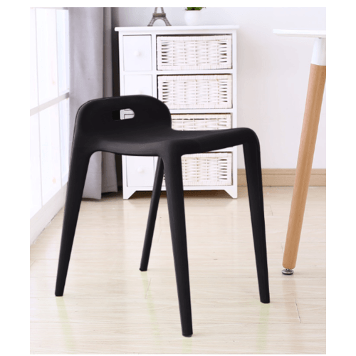 เก้าอี้โมเดิร์นพลาสติก  รุ่น KML-026-BK สีดำ