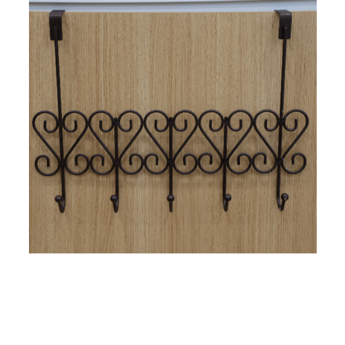 Iris ขอแขวนผ้าสแตนเลส 5 ขอ รุ่น GZC052   สีดำ