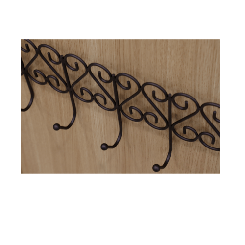 Iris ขอแขวนผ้าสแตนเลส 5 ขอ รุ่น GZC052   สีดำ