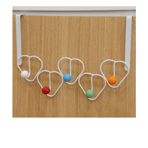 Iris ขอแขวนผ้าสแตนเลส 5 ขอ รุ่น GZC053   สีขาว