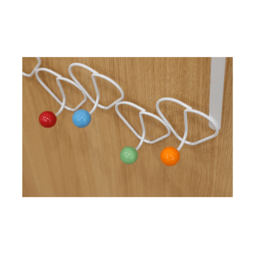 Iris ขอแขวนผ้าสแตนเลส 5 ขอ รุ่น GZC053   สีขาว