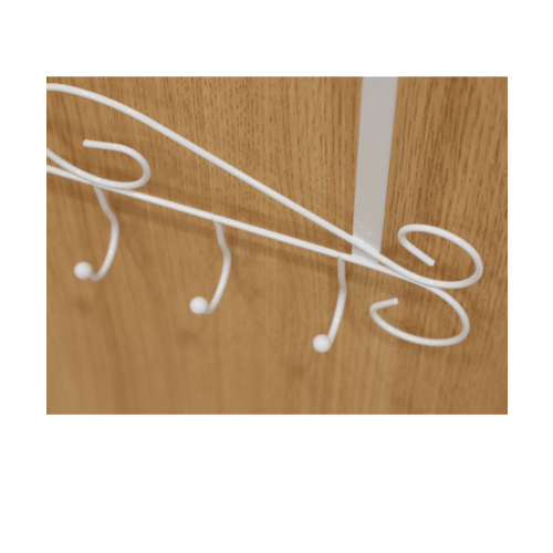 Iris ขอแขวนผ้าสแตนเลส 6 ขอ รุ่น GZC056   สีขาว