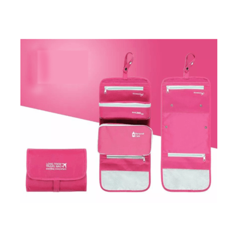 กระเป๋าจัดระเบียบแยกชิ้นได้ รุ่น ZRH-019-FS ขนาด 23.5x18x3 cm สีชมพูบานเย็น