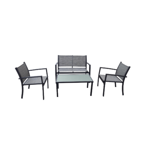 ชุดโต๊ะสนามขาเหล็ก 4 ชิ้น รุ่น JYZ3001F-GY