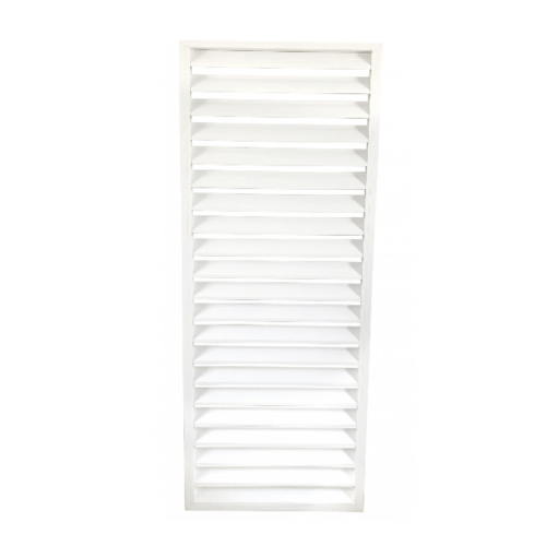 Wellingtan ระแนงอลูมิเนียม สำเร็จรูป ALU-LVR2A 100x200x3.8cm. สีขาว WELLINGTAN ALU-LVR2A สีขาว
