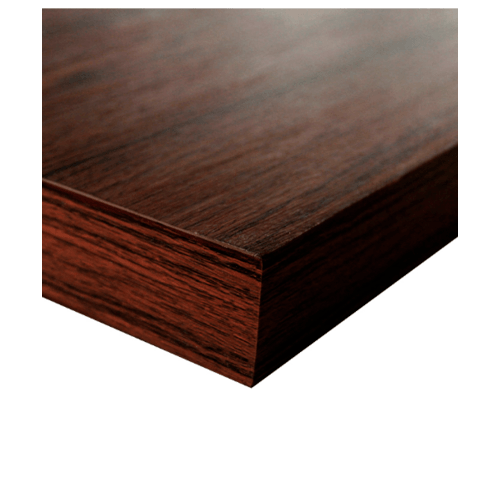 HOLZTUR ประตูปิดผิวพีวีซี เซาะร่องอลูมิเนียม PVC-F01-GA-2 80x200ซม. สีไม้สัก