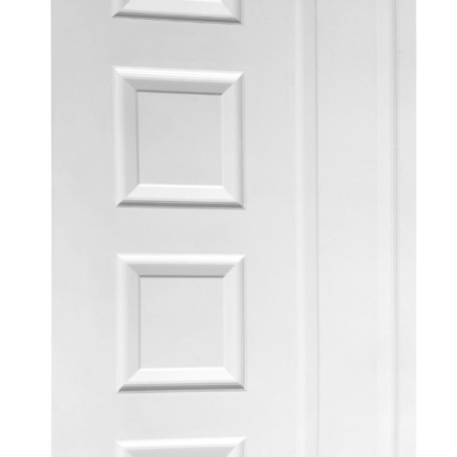 HOLZTUR ประตู HDF บานทึบลูกฟัก HDF-010 80x200ซม. สีขาว