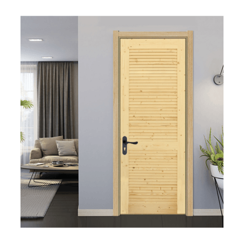 GREAT WOOD ประตูไม้สน เกล็ดเต็มบาน รุ่น PW-FLD ขนาด 70x200 ซม.