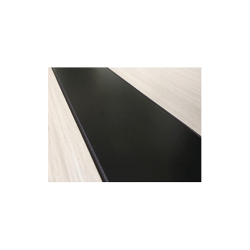 WELLINGTAN ประตู WPC รุ่น WPC-02 (สำหรับใช้ภายใน) บานทึบ ขนาด 80x200 ซม. สีGray Oak & Black (ไม่เจาะลูกบิด)