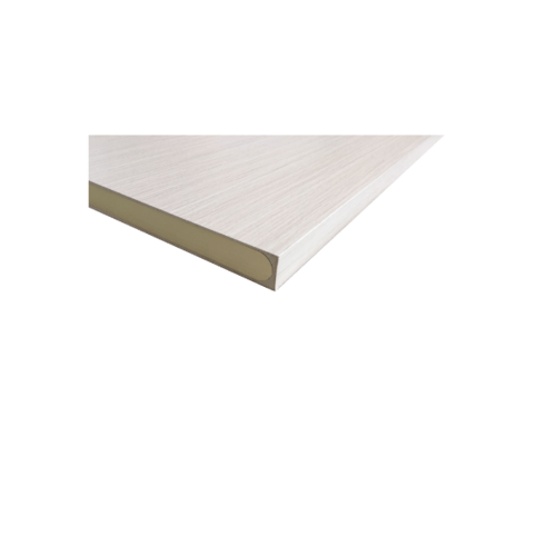 WELLINGTAN ประตู WPC รุ่น WPC-02 (สำหรับใช้ภายใน) บานทึบ ขนาด 80x200 ซม. สีGray Oak & Black (ไม่เจาะลูกบิด)