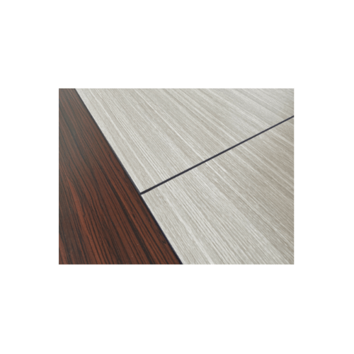 WELLINGTAN ประตู WPC รุ่น WPC-05 (สำหรับใช้ภายใน) บานทึบเซาะร่องดำ ขนาด 80x200 ซม. สีBlack walnut & Brown Oak (ไม่เจาะลูกบิด)