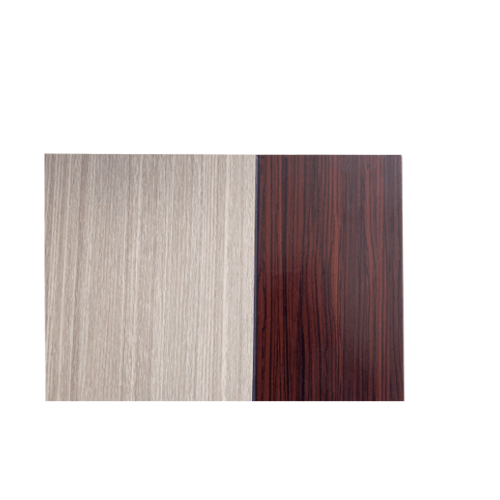 WELLINGTAN ประตู WPC รุ่น WPC-05 (สำหรับใช้ภายใน) บานทึบเซาะร่องดำ ขนาด 80x200 ซม. สีBlack walnut & Brown Oak (ไม่เจาะลูกบิด)