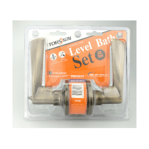 TOSTEN มือจับก้านโยกห้องน้ำสเตนเลส 304 สีทองเหลืองรมดำ 1870BK-AB