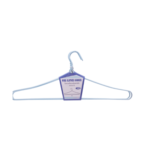 SAKU ไม้แขวนเสื้อลวดหุ้มพลาสติกใหญ่พิเศษ JMXS004-BL สีฟ้า แพ็ค 3 ชิ้น