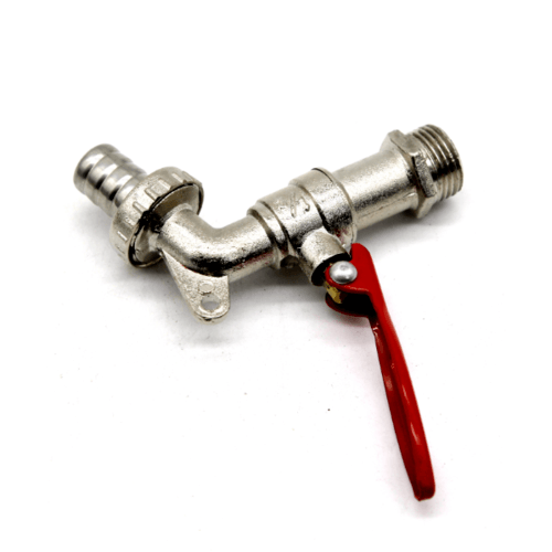 VERO ก๊อกน้ำสนามด้ามแดงมีล็อค 1/2