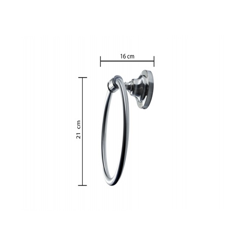 Verno ห่วงแขวนผ้า รุ่น PQS7711  สีโครเมี่ยม