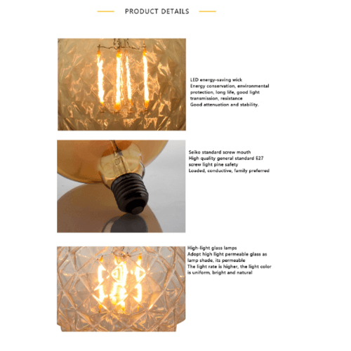 EILON หลอด LED ฟิลาเมนต์ Edison E27 4 วัตต์  รุ่น GY-G95