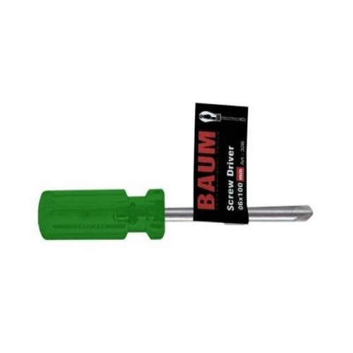 BAUM ไขควงหัวสลับ ด้ามเขียว รุ่น 317AC-6X200 MM