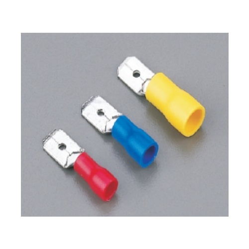 V.E.G หัวเสียบตัวเมีย(แบบแบนหุ้ม) V2.5-7A สีน้ำเงิน V.E.G คละสี