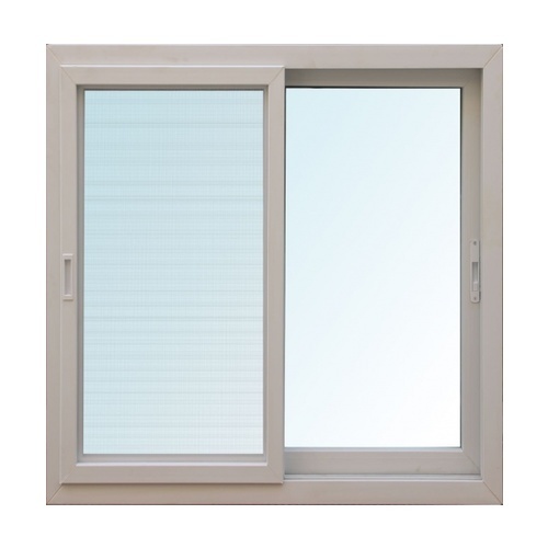 WELLINGTAN หน้าต่างไวนิล บานเลื่อน SS SWG1011 L1 100x110ซม. สีขาว พร้อมมุ้ง