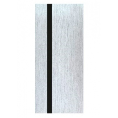 WELLINGTAN ประตู WPC รุ่น WPC-02 (สำหรับใช้ภายใน) บานทึบ ขนาด 80x200 ซม. สีGray Oak & Black (ไม่เจาะลูกบิด)