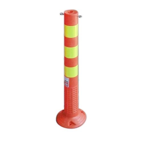 PRO-TX เสาจราจร PVC รุ่น DTRS252 สีส้ม แถบสะท้อนแสงสีเหลือง ขนาด 75x20 ซม.