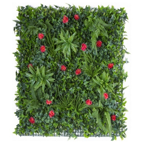 ต้นไม้เทียมติดผนัง รุ่น MZ189001A  ขนาด 100×100×5 ซม.  สีเขียว Tree‘O