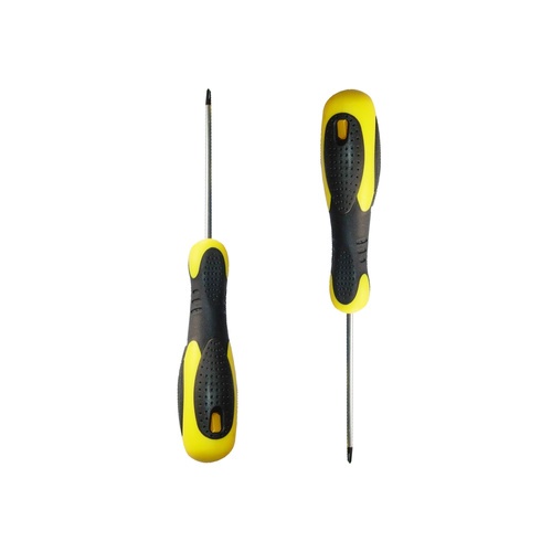HUMMER ไขควงปากแฉกหัวแม่เหล็ก ขนาด 3x100มม. รุ่น WT-846 สีเหลือง