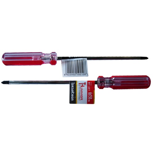 HUMMER ไขควงปากแฉกหัวแม่เหล็ก รุ่น WT-601 ขนาด 6x150มม.