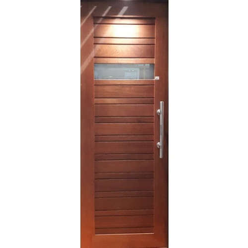 ประตูกระจกไม้สยาแดง GS-53 80x220 cm.