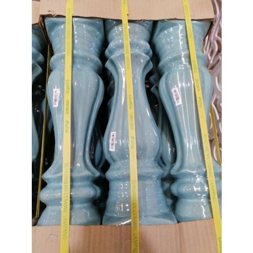 - ลูกกรงชบา 50ซม. สีมุกฟ้า