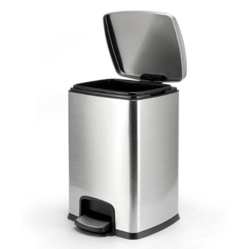 ICLEAN ถังขยะขาเหยียบ 20 ลิตร ขนาด 27x2.5x47.5 ซม. รุ่น EED013-430SL สีเงิน