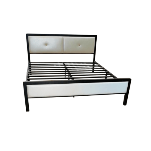 Truffle เตียงเหล็กหัวเบาะ 5ฟุต T150-WT 150x200x35 ซม. (1/2)