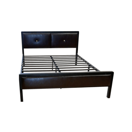 Truffle เตียงเหล็กหัวเบาะ 6ฟุต T180-BR 180x200x35 ซม. (1/2)