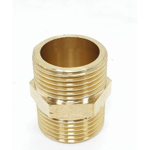 VAVO ข้อต่อตรงทองเหลือง ผผ YF-5001 1/2นิ้ว