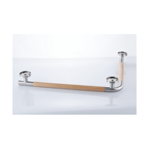 Verno ราวทรงตัวรูปตัว L รุ่น PQS-HT09 ขนาด 47x62 ซม. หนา 32 มม. ไม้สน