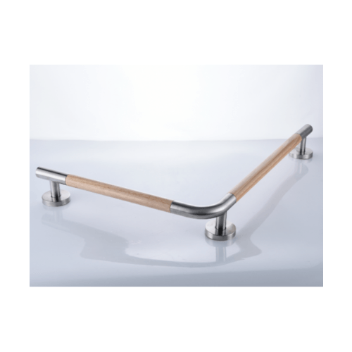 Verno ราวทรงตัวรูปตัว L รุ่น PQS-HT09 ขนาด 47x62 ซม. หนา 32 มม. ไม้สน