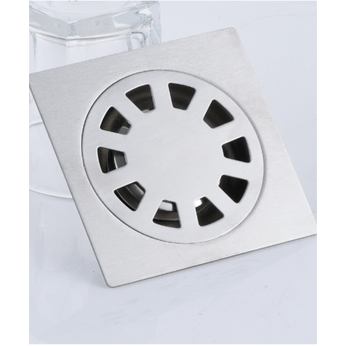 Iris ตะแกรงกันกลิ่น-กันแมลงสแตนเลส รุ่น PQS-08 ขนาด 10x10x2ซม. สีเงิน