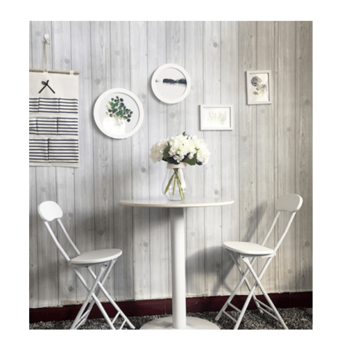 TAPIO วอลเปเปอร์แบบมีกาว  45x1000 ซม. ลายไม้ BYD014 สีเทา