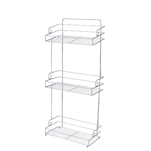 Iris ตะแกรงชั้นวางของอเนกประสงค์ 3 ชั้น รุ่น PQS-TQ-0802B ขนาด 22.8x31.5x6 ซม.