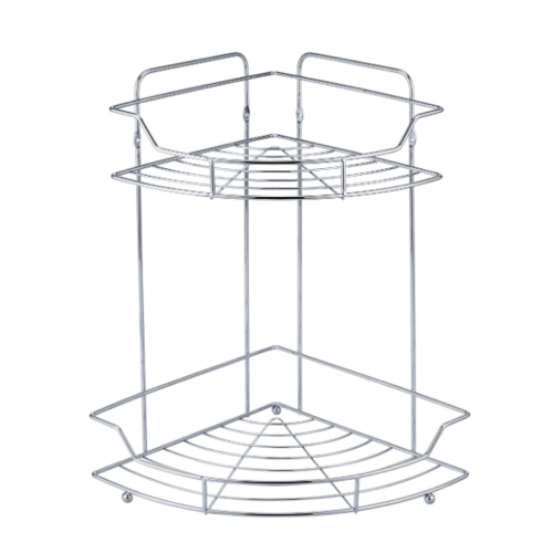 Iris ตะแกรงชั้นวางของอเนกประสงค์เข้ามุม 2 ชั้น รุ่น โนล่า PQS-TQ-0931B ขนาด 34x25x34 ซม.