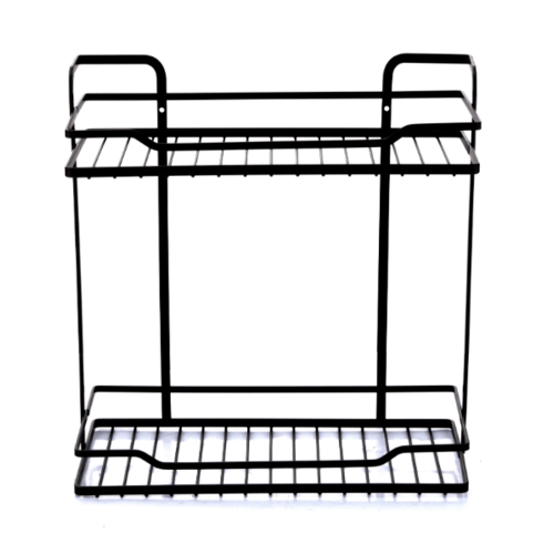 Iris ตะแกรงชั้นวางของอเนกประสงค์ 2 ชั้น รุ่น PQS-SLB041   สีดำ