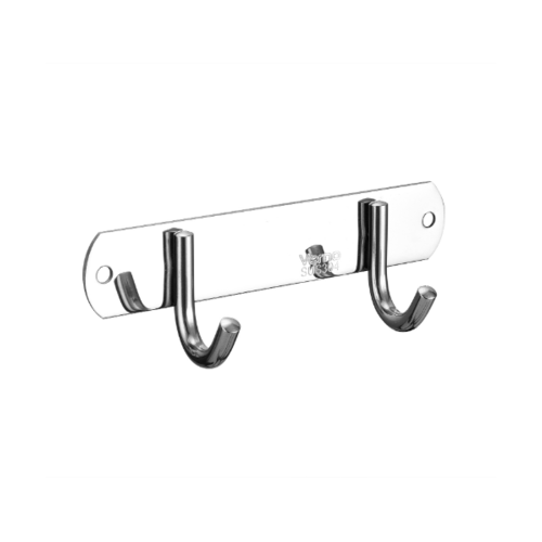 Verno ขอแขวนผ้าสแตนเลส 304 2 ขอ รุ่น PQS-304-2  สีโครเมี่ยม